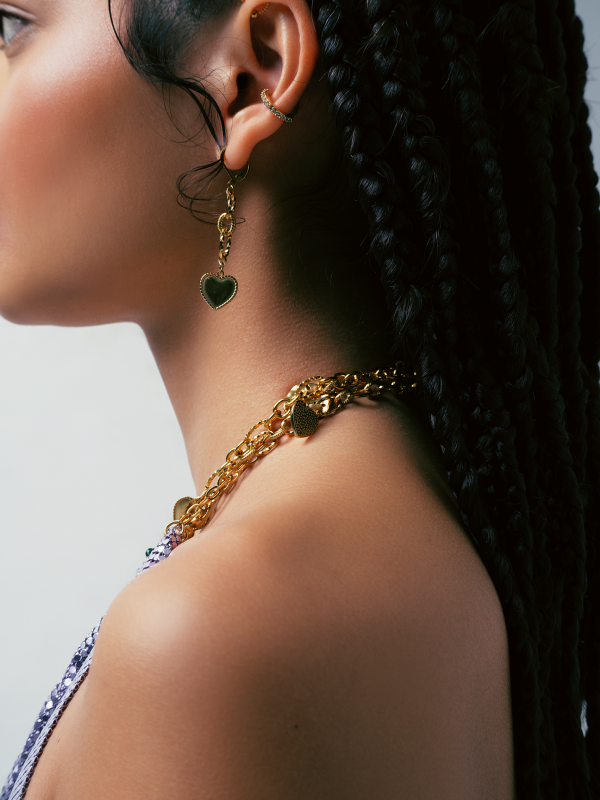 Boucles d'oreilles asymétriques "PCS" – Image 5
