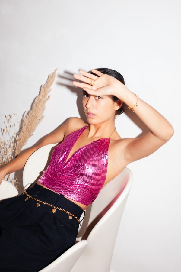 Top "Glitter" Fuschia – Image 2